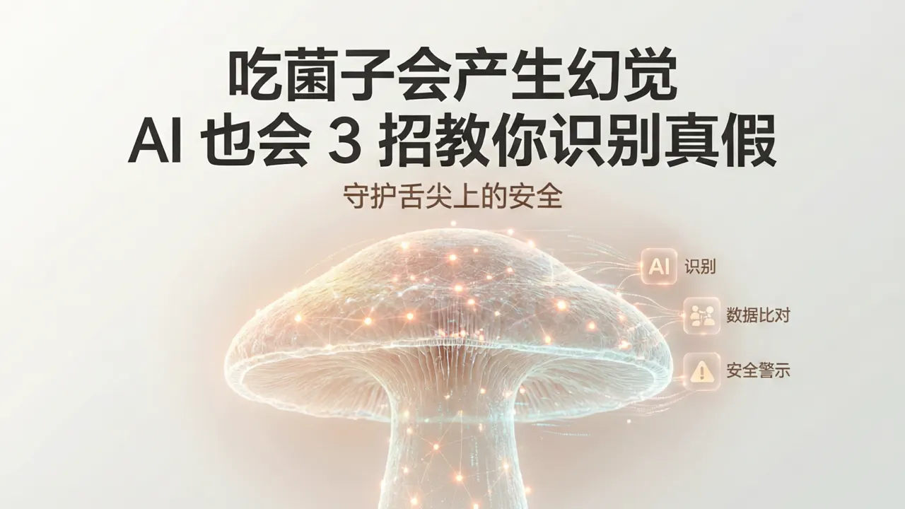 吃菌子会产生幻觉AI也会3招教你识别真假