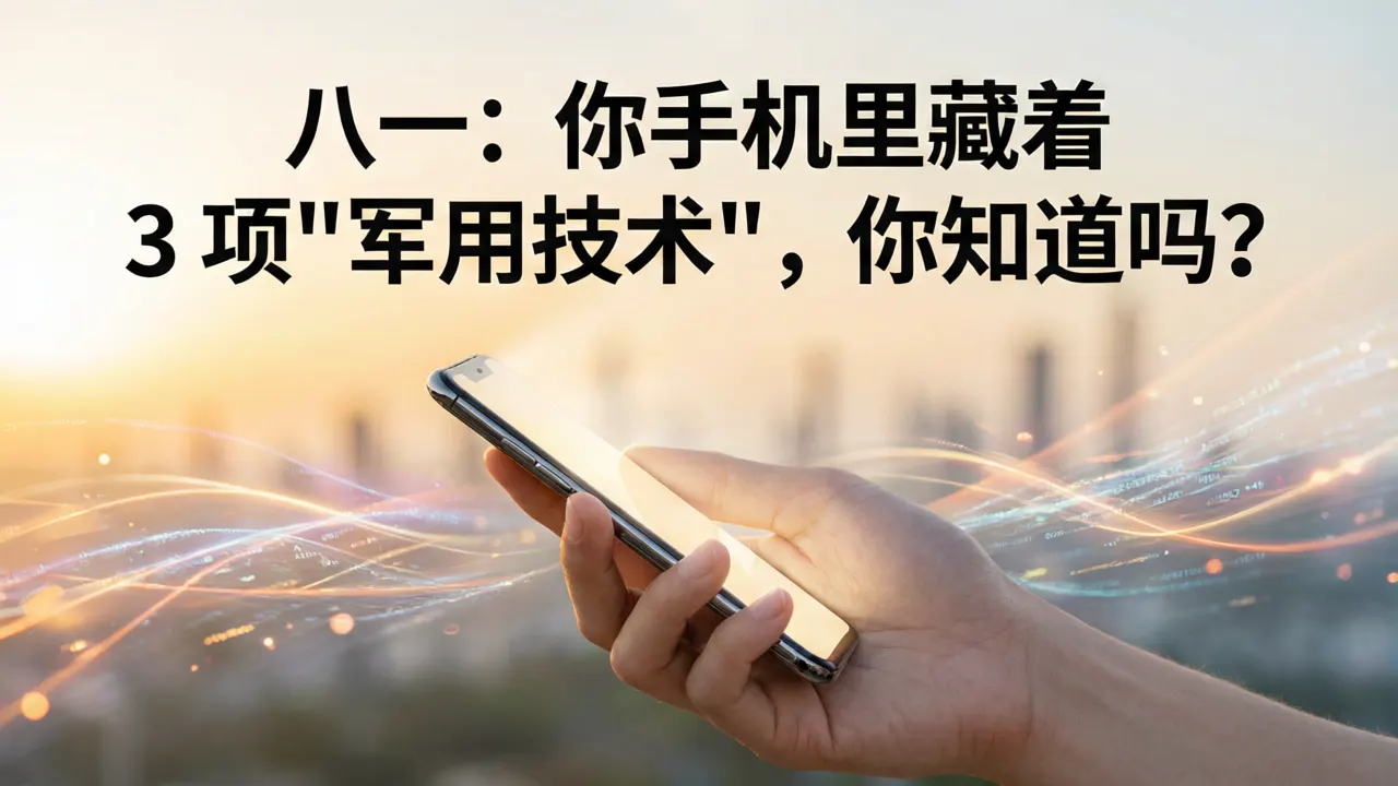 八一：你手机里藏着3项"军用技术"，你知道吗？